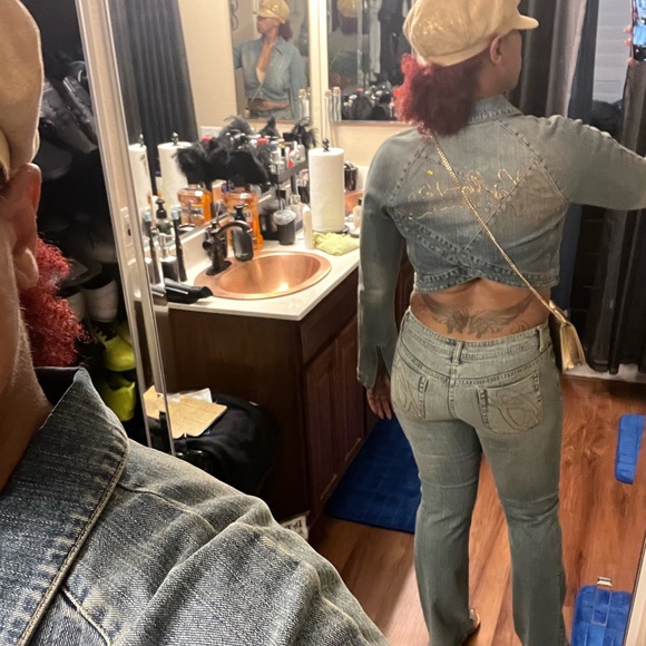 Akademiks Jean Jacket & Pants Set - Picture 11 of 12